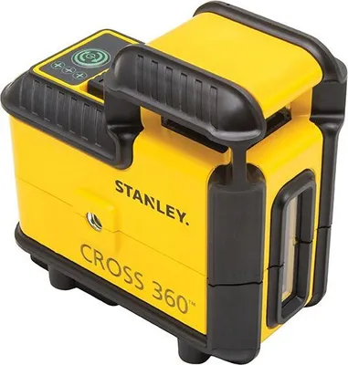 Zdjęcie produktu dla Stanley SLL360, 25 m, 0,4 mm/m, Zielony, Niwelator liniowy, Czarny, Żółty, Bateria