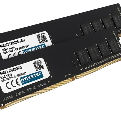 Produktbild von Hypertec 16Gb 2x 8GB DDR4 2666 MHz – Hynix-Chips, DIMM Desktop RAM PC4-21300