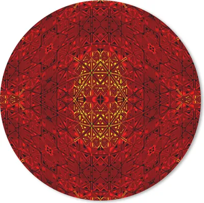 Produktbild von MuchoWow® Mauspad Mousepad Muster - Abstrakt - Rot 50x50 cm - Mousepads - Maus Mat - Pad - Mausunterlage - Vinyl