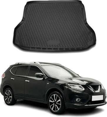 Zdjęcie produktu dla Wykładzina bagażnika do Nissan X-Trail 2014-2021 guma TPE czarna