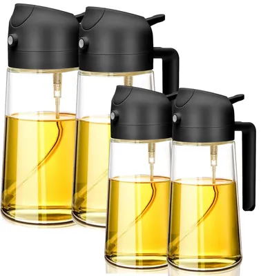 Obrázok produktu pre Sada 4 sklenených fliaš na olej 470ml a 600ml