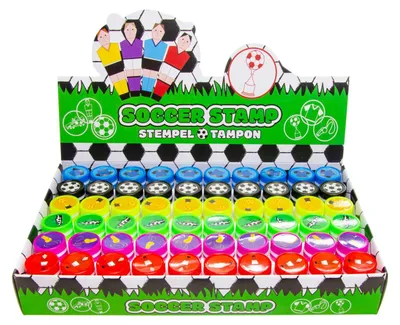 Produktbild von Fußball Stempel Set - 60 Stück - Lernspielzeug Fußball