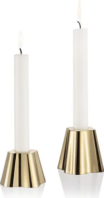 Immagine prodotto di iittala - Set di portacandele Aalto da 5 e 6,5 cm, ottone