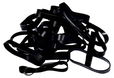 Produktbild von Gummibänder, 30 mm dick, schwarz, strapazierfähig, 100 Stück