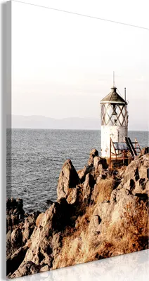 Produktbild von Italienischer Leinwand Leinwandbild - Lantern On The Cliff (1 Part) Vertical 60x90 cm Landschaften c-B-0581-b-a