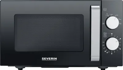 Obrázek produktu pro Severin MW 7761, Pracovní deska, Samostatná mikrovlnná trouba, 20 l, 800 W, Otočné, Černá, Nerezová ocel