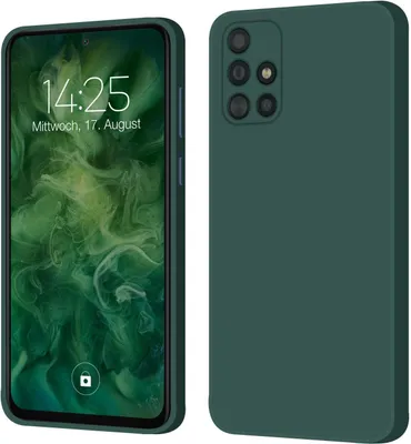 Produktbild von Hülle für Samsung Galaxy A51 Case Cover Bumper Silikon Softgrip Schutzhülle Farbe: Grün