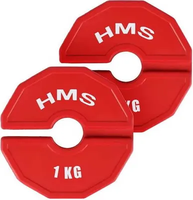 Produktbild von TSN100 2 x 1 KG SCHEIBEN FÜR KRAFTTRAINING UND FITNESSGERÄTE AUFLAGETYP 2 x 1 KG HMS