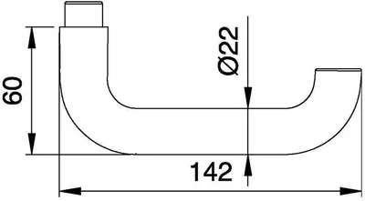 Produktbild von edi Türdrückerlochteil VA F00/VA ma 4-KT.10mm DIN re./li - 2103/1009/00