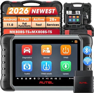 Immagine prodotto di Dispositivo di diagnostica OBD2 - Tablet per autodiagnosi - Scanner di codici di errore - Tester TPMS - Strumento di reset