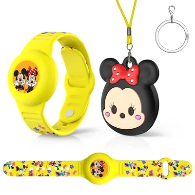 Productafbeelding van 1 x Waterdichte armband en 1 x beschermhoes voor Apple AirTag, geschikt voor kinderen