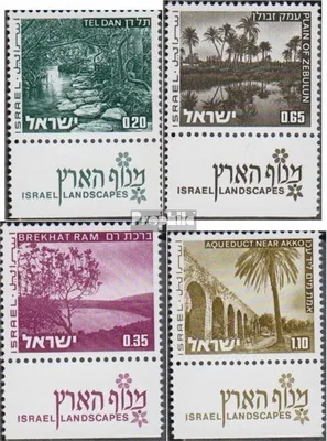 Produktbild von Briefmarken Israel 1973 Mi 598x-601x mit Tab (kompl.Ausg.) gestempelt Landschaften