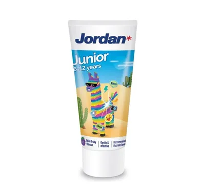 Produktbild von Jordan | Zahnpasta - Zahnpasta Kinder 6-12 Jahre - Fruchtiger Geschmack - Fluorid 1450Ppm - Kariesprävention