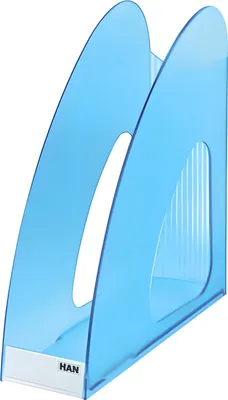 Image de HAN 1611-64 Porte-revues TWIN - DIN A4/C4, stable, moderne, bleu translucide