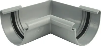 Produktbild von Marley Innenecke Kunststoff halbrund 90° Fenstergrau RAL 7040 NW 150 mm