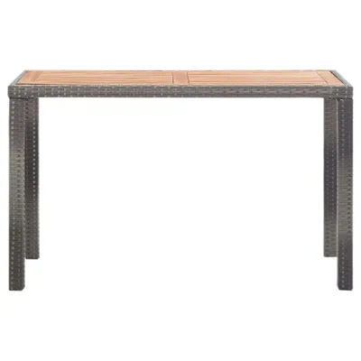 Produktbild von vidaXL Gartentisch Anthrazit und Braun 123x60x74 cm Massivholz Akazie