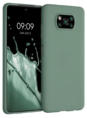 Produktbild von kwmobile Handyhülle für Xiaomi Poco X3 NFC / Poco X3 Pro Hülle - TPU Case - Kabelloses Laden - Schutzhülle Cover in Tannengrün