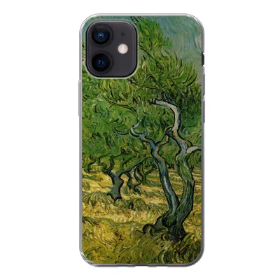 Produktbild von MuchoWow® Handyhülle Schutzhülle Hülle für iPhone 12 Olivenhain - Vincent van Gogh Silikon Softcase Handy Hülle - Schutzhülle