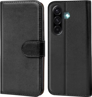 Produktbild von Conie Klapp Tasche für Samsung Galaxy A17 5G Kartenfach Rundumschutz Hülle in Schwarz