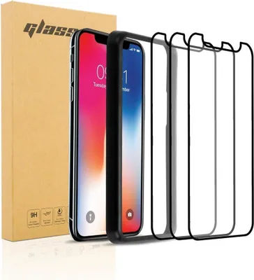 Zdjęcie produktu dla Cadorabo 3x folia pancerna do Apple iPhone XS folia ochronna w kolorze czarnym hartowane szkło ochronne na wyświetlacz