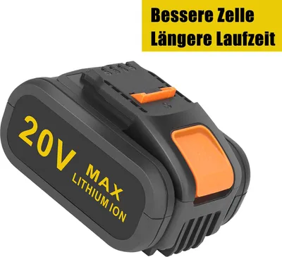 Image de 6.0Ah Batterie Li-ion pour Worx WA3553 WA3575 WA3525 WA3512 WA3511 WA3520 WA3512.1 WA3523 WA3516 WA3572 WA3551.1 WA3881 WA3760