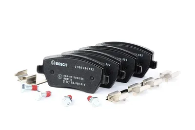 Produktbild von BOSCH Bremsbeläge Satz Vorne für RENAULT Clio III Schrägheck (BR0/1, CR0/1) 0 986 494 592