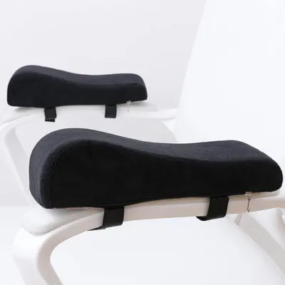 Image de 2 coussins en mousse pour accoudoirs de chaise de bureau