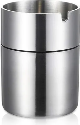 Produktbild von Aschenbecher aus Edelstahl, Aschenbecher fš¹r den Au?enbereich, Aschenbecher, Aschenbecher fš¹r Auto, Aschenbecher fš¹r den Haushalt,Bš¹ro, Garten (klein)