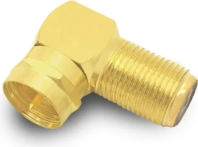 Produktbild von 50x ARLI Sat F - Winkelstecker / Winkeladapter vergoldet