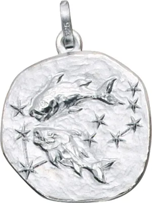 Produktbild von JOBO Anhänger Sternzeichen Fische 925 Sterling Silber rhodiniert teilmattiert
