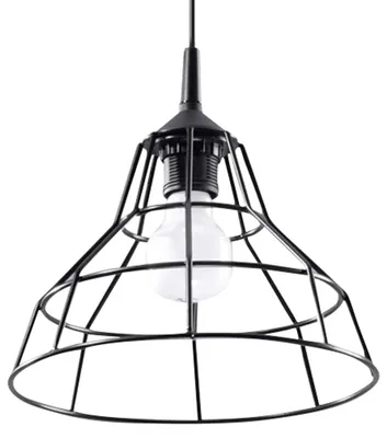 Obrázok produktu pre Závesné svietidlo ANATA čierne 1xE27 15W oceľ 95x25x25cm Sollux Lighting