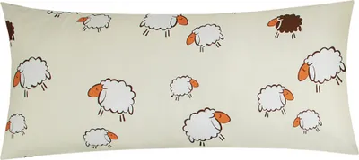 Produktbild von 1 x Kissenbezug in 40x80 cm Renforcé 100% Baumwolle - Schafe, Lämmer - Kopfkissen-Bezug, Kissenhülle, Dekokissenbezug, Kinder (1-Stück-99/3-40x80)
