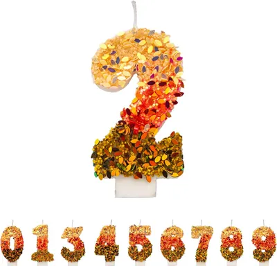 Image de Bougies d'anniversaire "Glitter" numéro 2