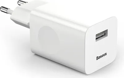 Produktbild von Baseus Charging Quick Charger Wandladegerät EU USB Quick Charge 3.0 QC 3.0 weiss (CCALL-BX02)