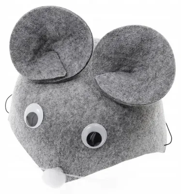 Produktbild von Gacek Filzmütze Maus Kostüm für Karneval Grau