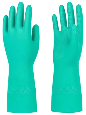 Productafbeelding van Chemische beschermhandschoenen, handschoenen bestand tegen chemicaliën, zuurbestendige handschoenen (groen, maat XL)