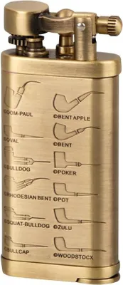 Produktbild von Passatore Pfeifenfeuerzeug, Steinzündung, Nickel, Messing - Leonard