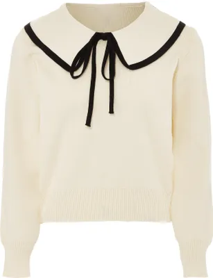 Produktbild von NAEMI damen strickpullover - wollweiss, XS/S
