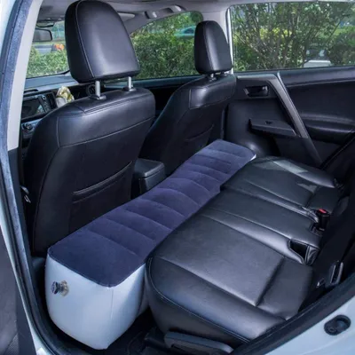 Produktbild von Aufblasbares Luftbett für die Rückbank des Autos - Ideal für Reisen und Camping (blau)