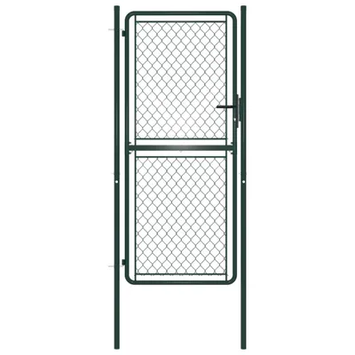 Productafbeelding van Tuinpoort staal 100x175 cm groen
