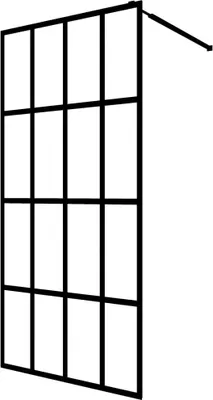 Produktbild von vidaXL Duschwand für Walk-in Dusche Mattes Sicherheitsglas 90x195 cm