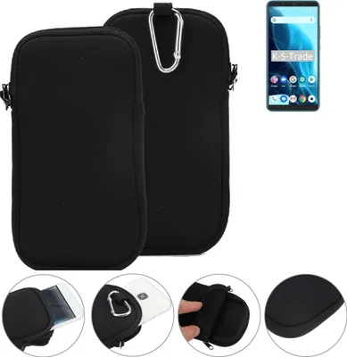Produktbild von K-S-Trade Neopren-Hülle Handyhülle kompatibel mit Cubot Note 9 Schutzhülle Neoprenhülle Sleeve Schutz-Hülle Gürtel Tasche Case Holster