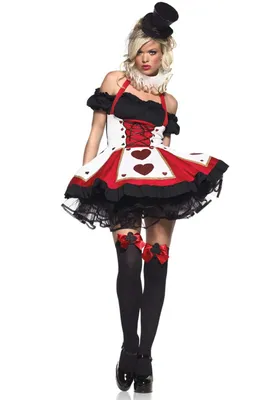 Produktbild von y Herzkönigin Damenkostüm Dirndl schwarz-rot-weiss