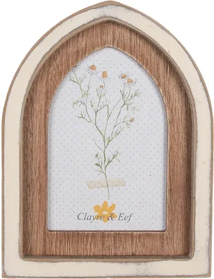 Obrázek produktu pro Clayre & Eef Fotorámeček hnědo-béžový 16x21 cm (10x15 cm)