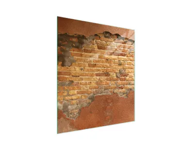 Productafbeelding van Glas snijplank, 45x52 cm, baksteenkleur