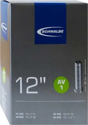 Produktbild von Schwalbe Fahrrad-Schlauch AV1 12'' 47/62-203 AV40mm