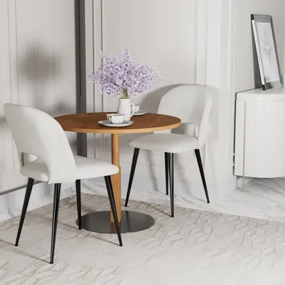 Produktbild von Esszimmerstühle 2er Set,Schminktisch Stuhl Wohnzimmerstuhl Sessel Küchenstuhl Polsterstuhl Loungesessel,Sitzfläche aus Gestreifter Stoff,Metallbeine
