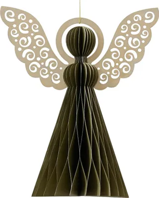 Produktbild von Decoris Engel grün 40cm