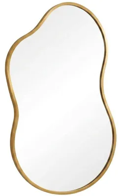 Obrázok produktu pre Asymetrické zrkadlo, hliníkový rám, 66 x 116 cm, zlaté