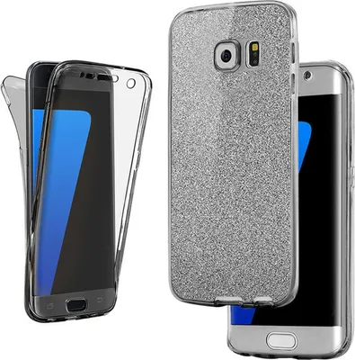 Produktbild von Samsung Galaxy S8 Plus Full TPU Case Glitzer Grau